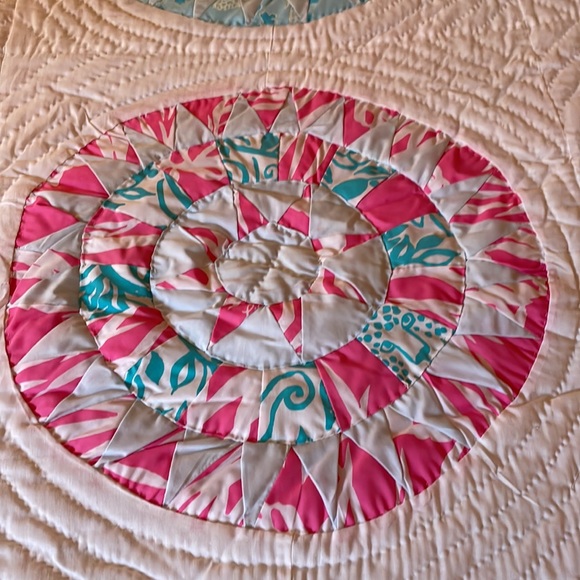 Handmade Quilt with Lilly Pulitzer Fabric - Picture 2 of 4